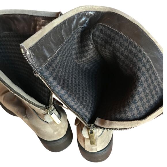 Aquatalia Quilted Suede Moto Style "Weather Proof" Boots size 9.5 - Picture 6 of 14